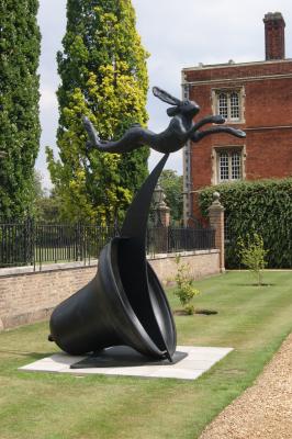 Leaping Hare on Crescent and Bell by Barry Flanagan